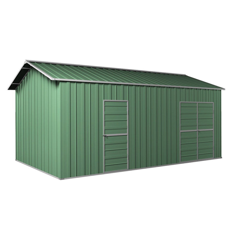 Workshop Shed 3.6m x 6m x 3m Side Double Door + PA door EXTRA High 4 Frames