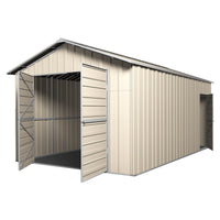 Garage Shed 7.6m x 3.6m x 3m Double Barn Door Gable Workshop Extra High 5 Frames