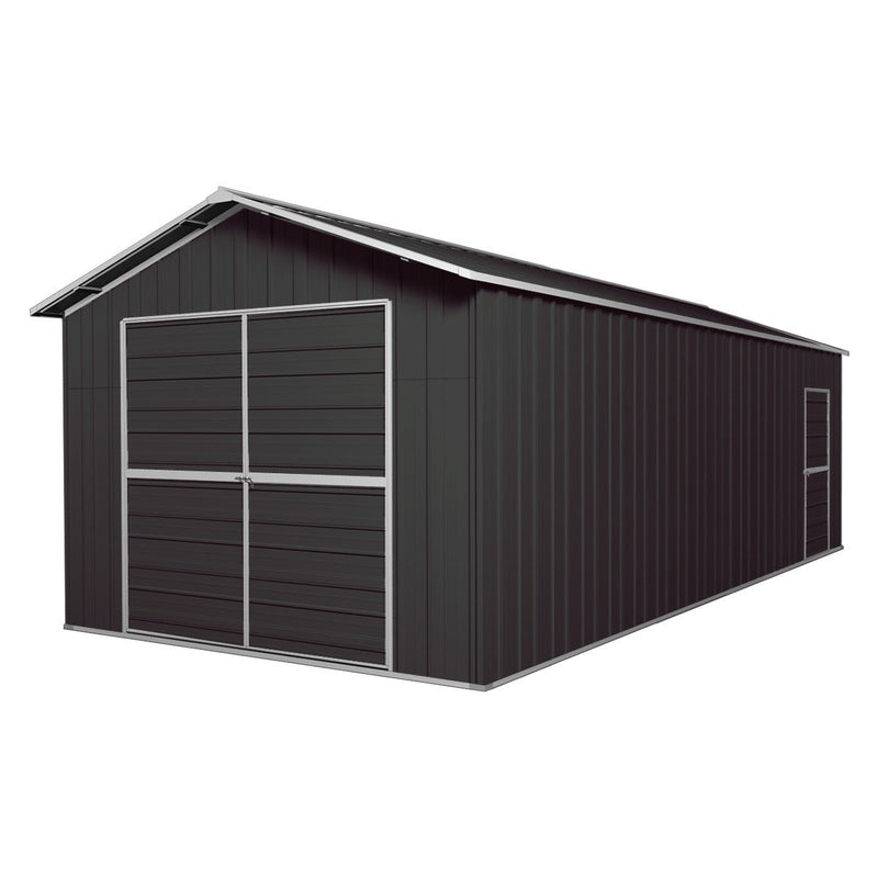 Garage Shed 7.6m x 3.6m x 3m Double Barn Door Gable Workshop Extra High 5 Frames