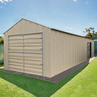 Double Barn Door Garage Shed 9.1m x 3.6m x 3m (Gable) Workshop with 6 Frames EXTRA High
