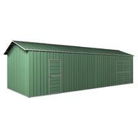Garage Workshop Shed 9.12m x 3.6m x 3m Side Double Doors + PA doors 6 Frames Design