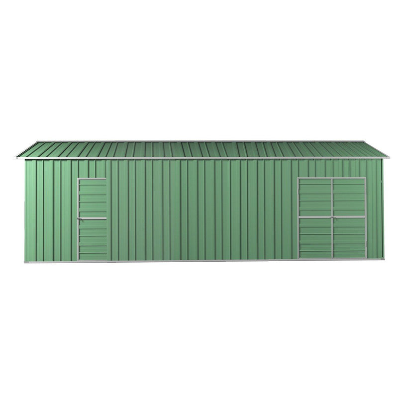 Garage Workshop Shed 9.12m x 3.6m x 3m Side Double Doors + PA doors 6 Frames Design