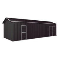 Garage Workshop Shed 9.12m x 3.6m x 3m Side Double Doors + PA doors 6 Frames Design