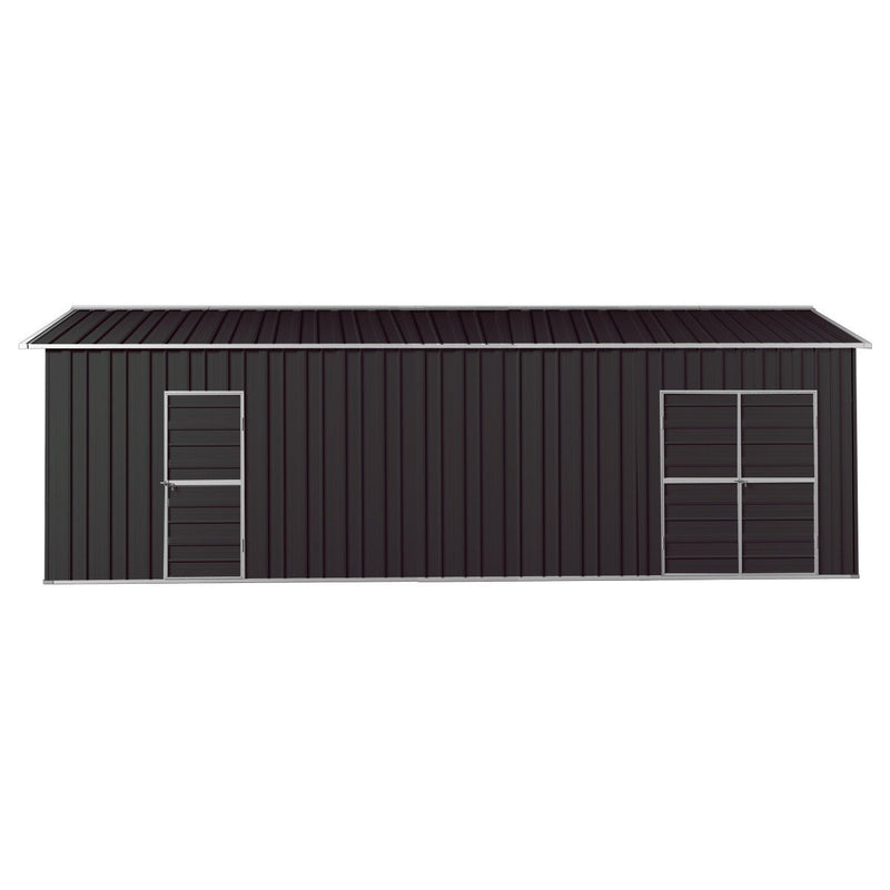 Garage Workshop Shed 9.12m x 3.6m x 3m Side Double Doors + PA doors 6 Frames Design