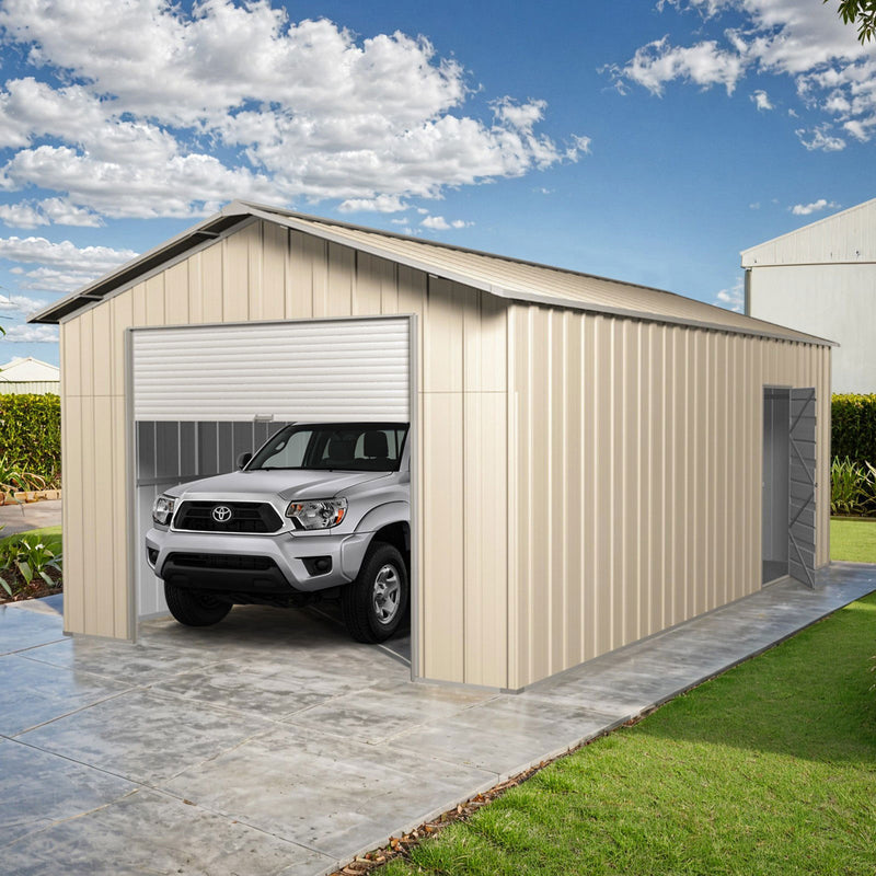 Garage Shed 7.21m x 4.17m x 3.24m with Roller Door
