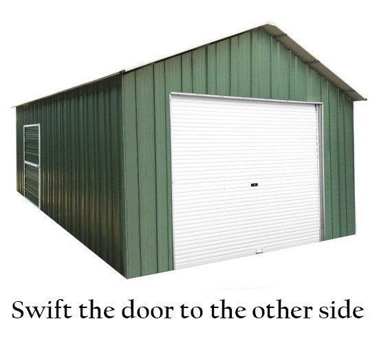 Garage Shed 7.21m x 4.17m x 3.24m with Roller Door