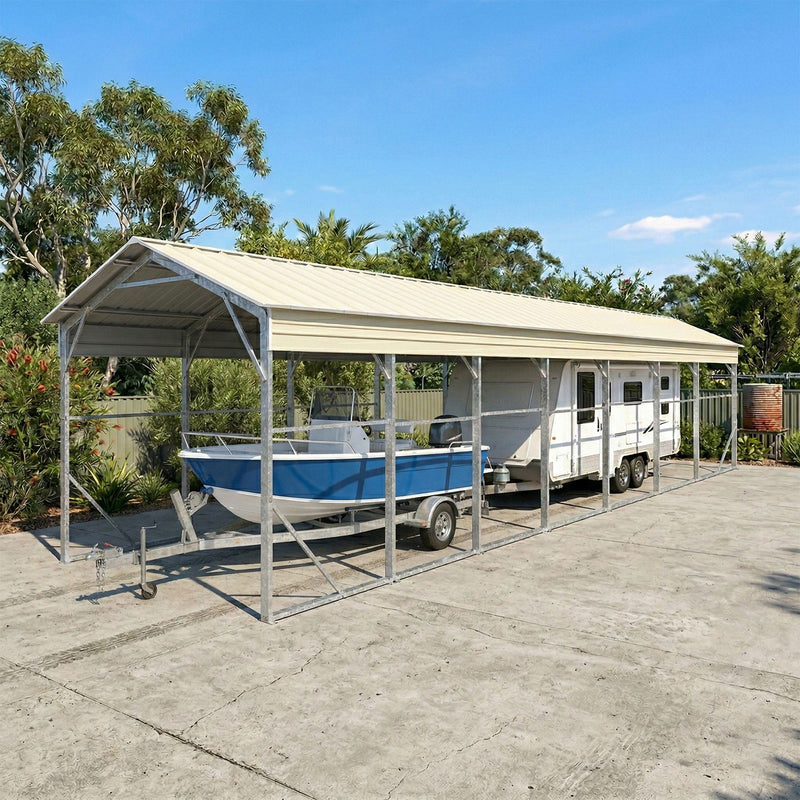 Carport 3.6 x 12.19m x 3.51m (Gable) Backyard Boat Portable Vehicle Shelter