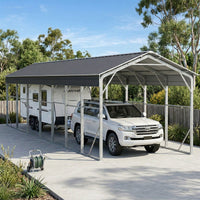 Carport 3.6 x 12.19m x 3.51m (Gable) Backyard Boat Portable Vehicle Shelter