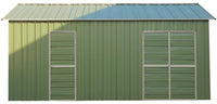 Workshop Shed 3.6m x 6m x 3m Side Double Door + PA door EXTRA High 4 Frames