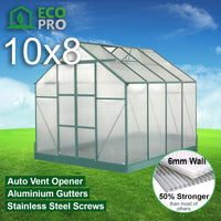 EcoPro 6mm 10-36ft Long x 8ft Wide Greenhouse
