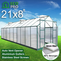 EcoPro 6mm 10-36ft Long x 8ft Wide Greenhouse