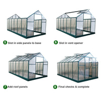 EcoPro 6mm 10-36ft Long x 8ft Wide Greenhouse