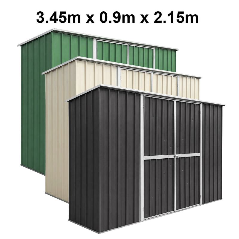 Garden Shed 3.45m x 0.9m x 2.15m