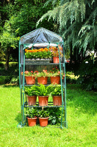 EcoFresh 4 Tiers Greenhouse PVC Cover Garden Storage