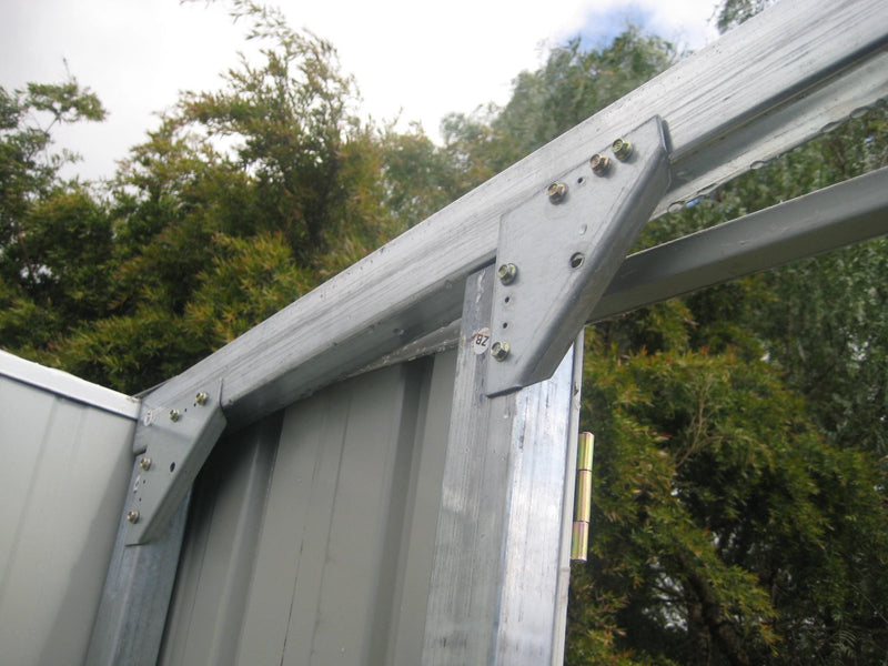 Garage Shed 6m x 3.45m x 2.4m (Gable) Double Barn Door Workshop with 4 Internal Trusses
