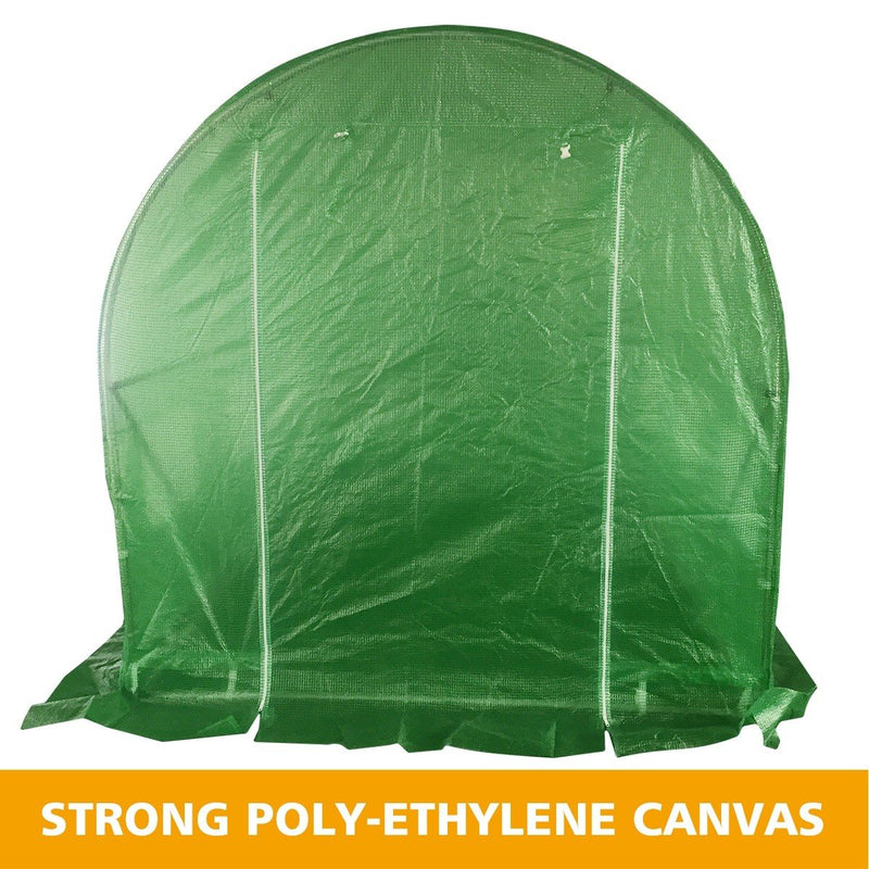 Greenhouse EcoFresh Walk in Greenhouses 3m x 2m x 2m Strong Galvanised Frame