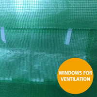 Greenhouse EcoFresh Walk in Greenhouses 3m x 2m x 2m Strong Galvanised Frame