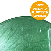 Greenhouse EcoFresh Walk in Greenhouses 3m x 2m x 2m Strong Galvanised Frame