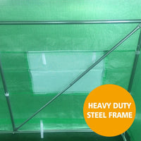 Greenhouse EcoFresh Walk in Greenhouses 3m x 2m x 2m Strong Galvanised Frame