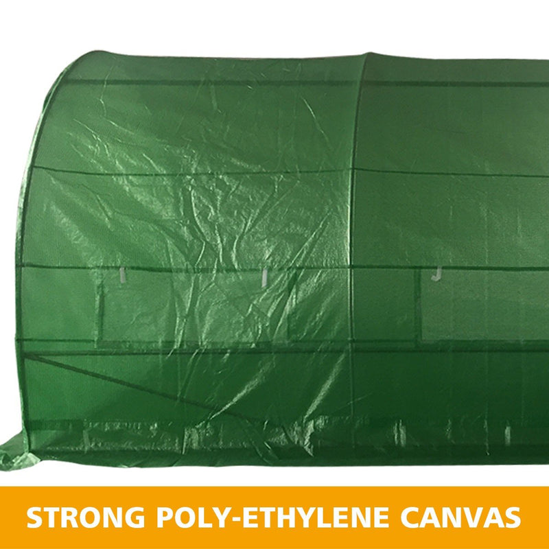 Greenhouse EcoFresh Walk in Greenhouses 4.5m x 3m x 2m Strong Galvanised Frame