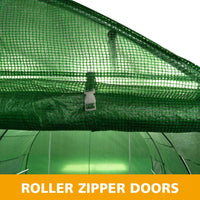 Greenhouse EcoFresh Walk in Greenhouses 4.5m x 3m x 2m Strong Galvanised Frame