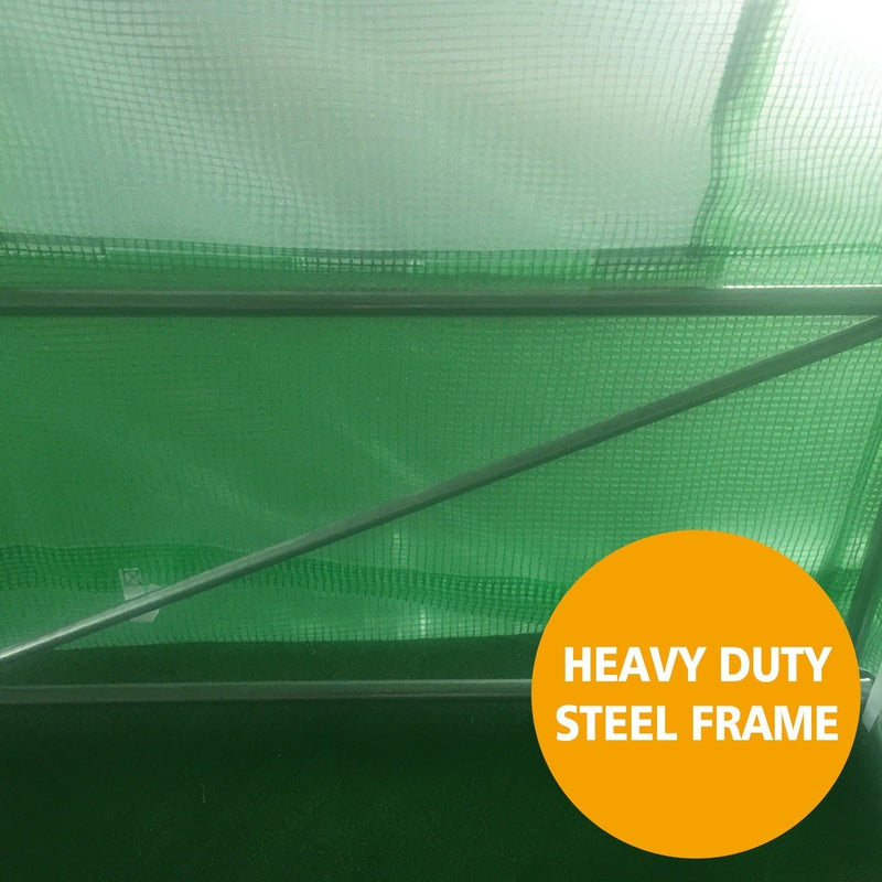 Greenhouse EcoFresh Walk in Greenhouses 6m x 3m x 2m Strong Galvanised Frame