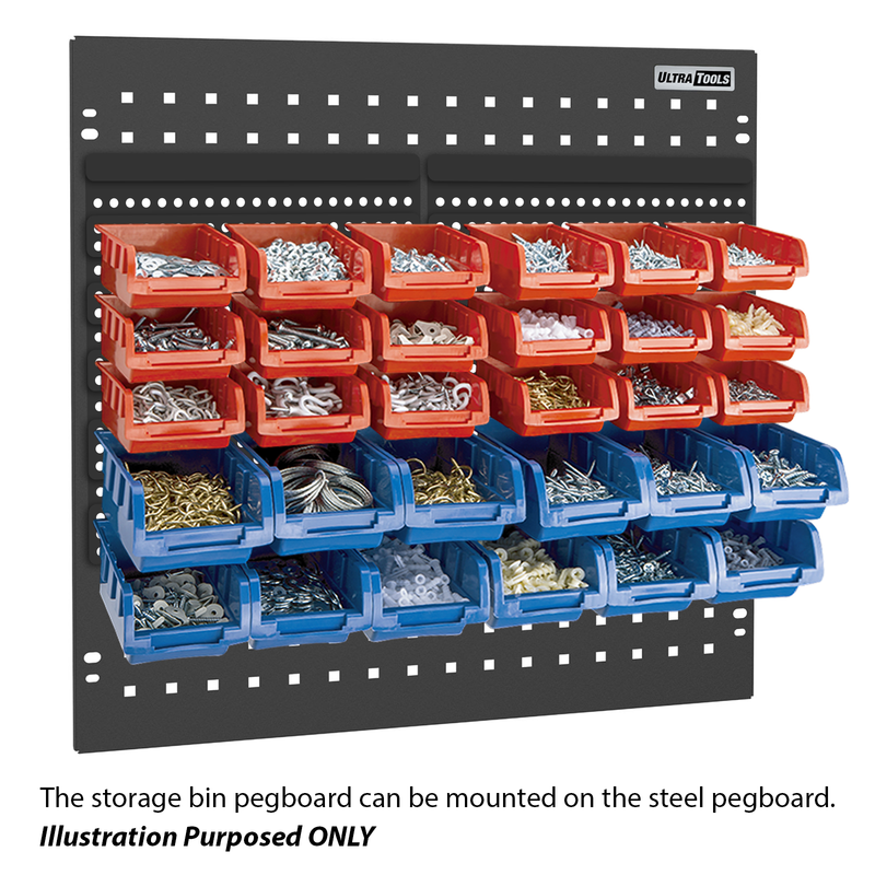 Workshop Garage Storage Cabinet & Workbench Set - UltraTools 4056mm x 500mm x 1870mm Black