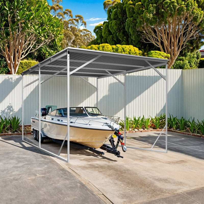Vehicle Shelter 2.6m x 6m x 2.8m Steel Carport