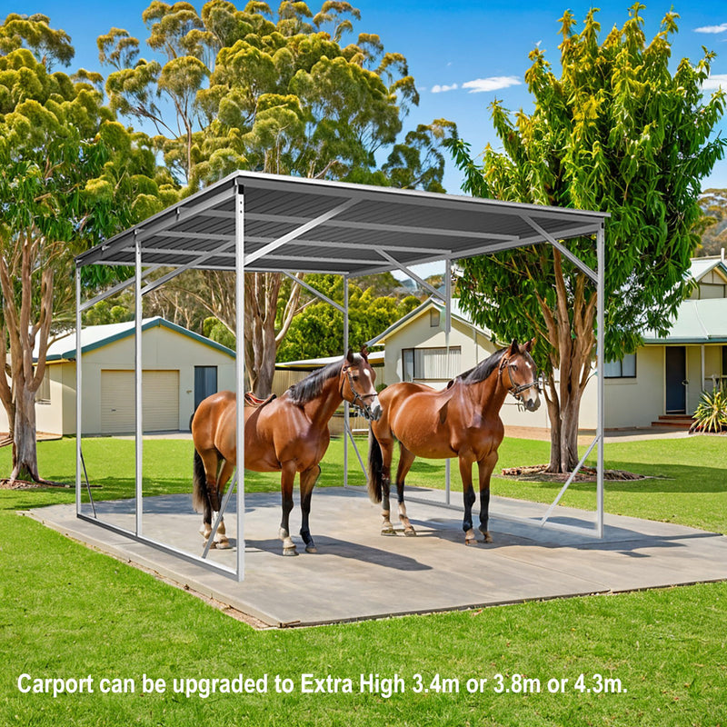 Vehicle Shelter 2.6m x 6m x 2.8m Steel Carport