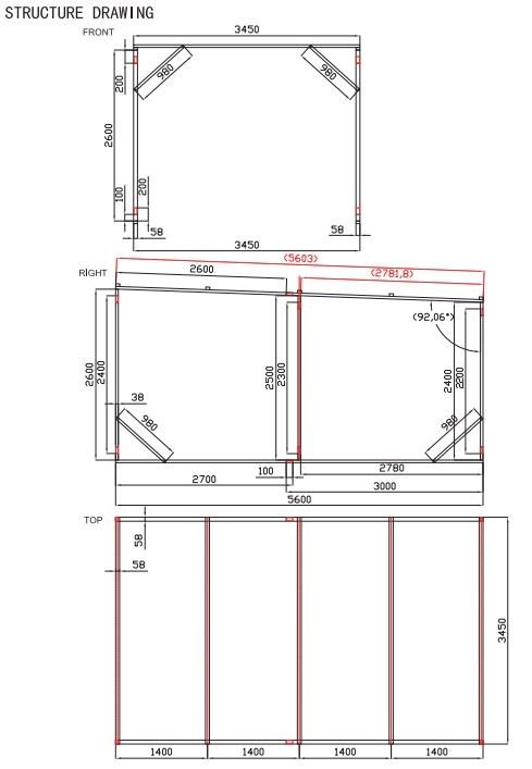 Vehicle Shelter 3.5m x 6m x 2.8m Steel Carport