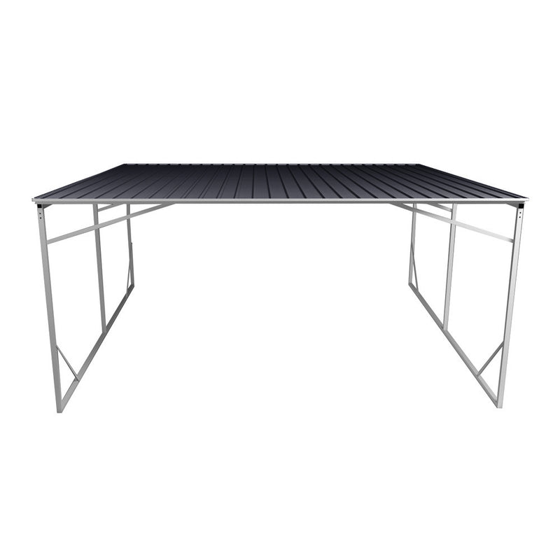 Carport 6m x 6m Vehicle Shelter Skillion Steel Double Carport plus 80X40MM Tube
