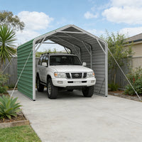 Single Carport 3.4m Wide x 6.03m Long with Enclosed Side Walls