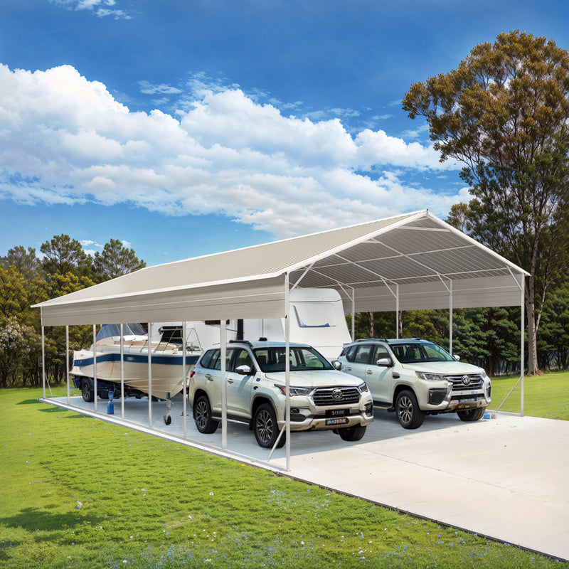 Carport 6.23m x 6.08m x 4.27m (Gable) Backyard Boat Portable Vehicle Shelter