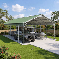 Carport 6.2 x 10.6 x 4.3 m Vehicle Shelter