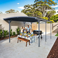 Carport 3m x 5.7m x 2.57m AluFrame 8mm PolyUV Roof
