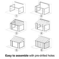 DIY Aluminium Luxury Outdoor Sunroom Kit 10 x 14 ft