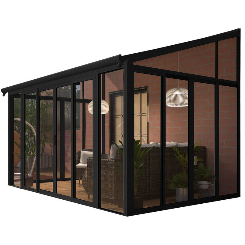 DIY Aluminium Luxury Outdoor Sunroom Kit 10 x 14 ft