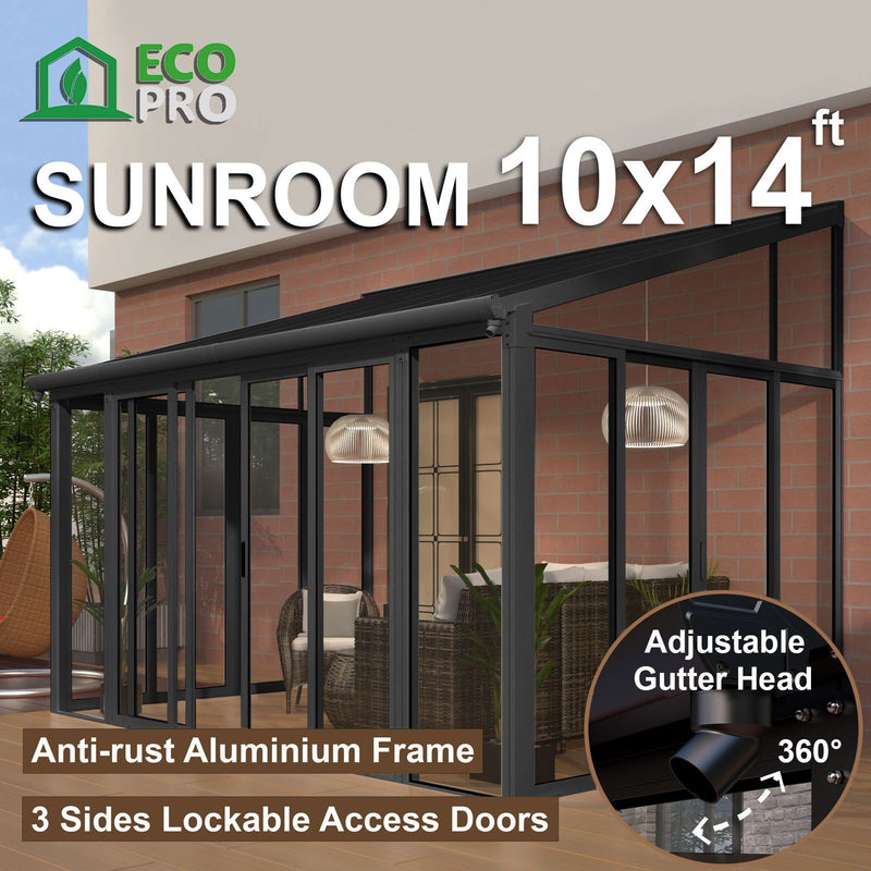 DIY Aluminium Luxury Outdoor Sunroom Kit 10 x 14 ft
