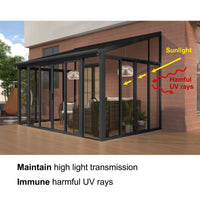 DIY Aluminium Luxury Outdoor Sunroom Kit 10 x 14 ft
