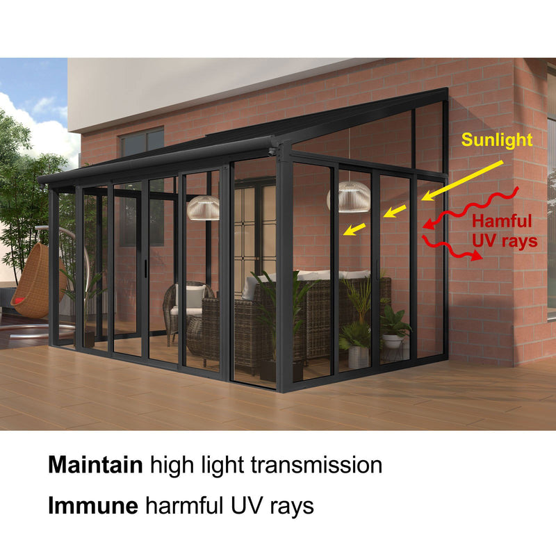 DIY Aluminium Luxury Outdoor Sunroom Kit 10 x 14 ft