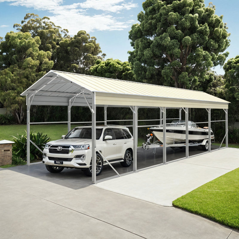 Carport 3.6 x 9.1m x 3.51m (Gable) Backyard Boat Portable Vehicle Shelter