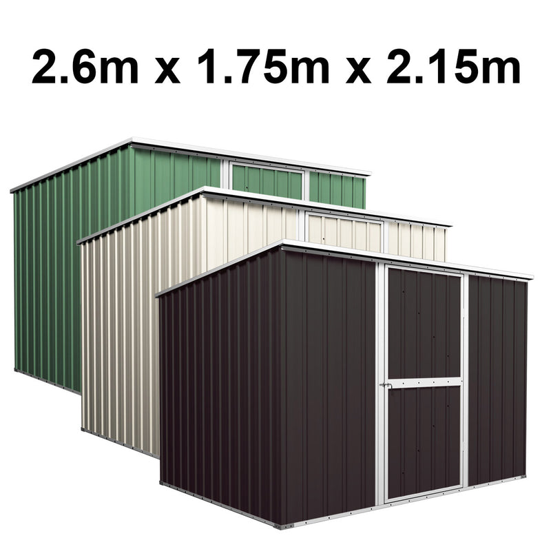 Garden Shed 2.6m x 1.75m x 2.15m