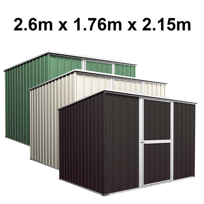 Garden Shed 2.6m x 1.76m x 2.15m