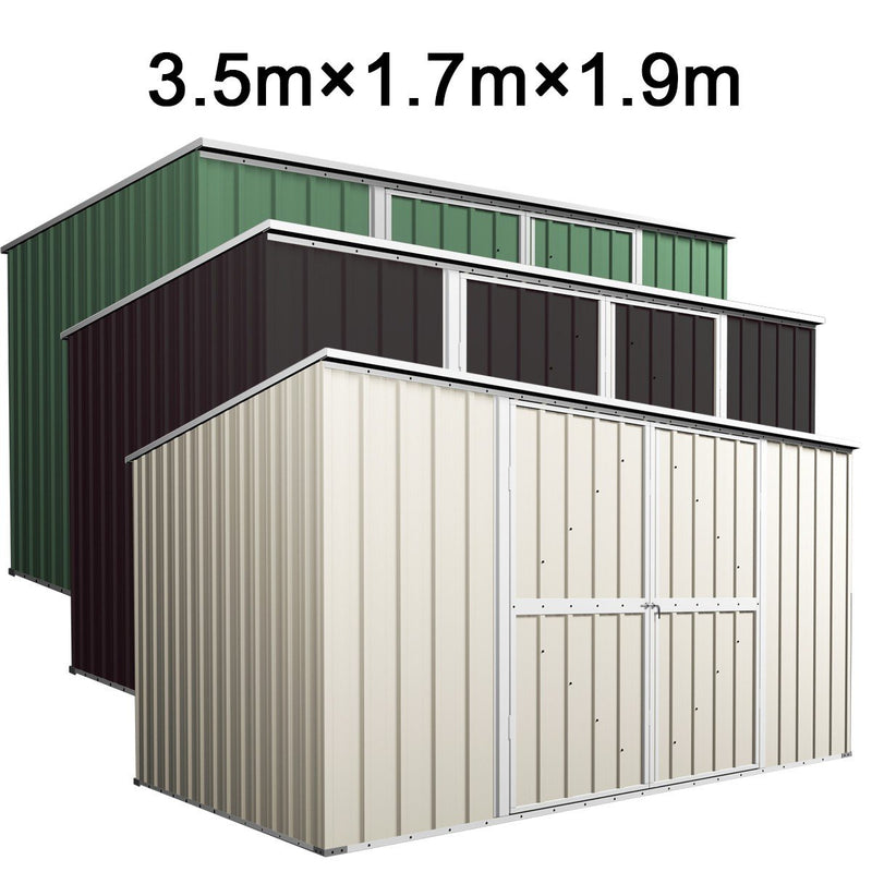 Garden Shed 3.5m x 1.7m x 1.9m Flat Roof
