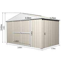 Garden Shed 3.45m x 1.75m x 2.30m High Roof