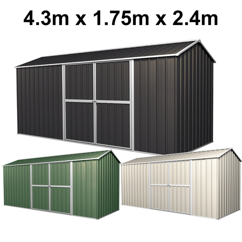 Garden Shed 4.30m x 1.75m x 2.4m