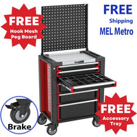 UltraTools Tool Chest 6 Drawer Stainless Steel Worktop Roller Cabinet