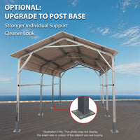 Carport 6.23 x 12.19 x 4.27 m Vehicle Shelter