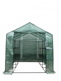 Eco Pro 200x200x200cm Walk in Tunnel Greenhouse PE Cover Tomato Plant Garden Green Shade