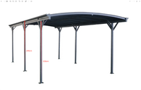 Carport 3m x 5.7m x 2.57m AluFrame 8mm PolyUV Roof